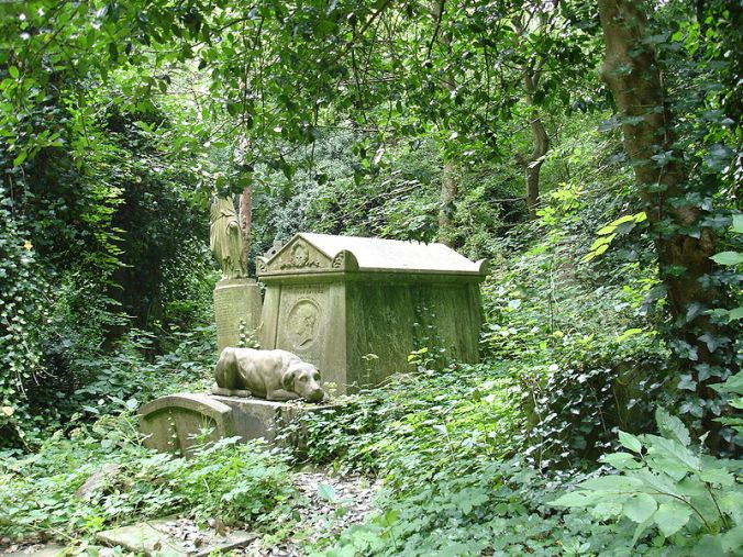 "SayersTomb HighgateCemetery" by JohnArmagh - Own work. Licensed under Public Domain via Wikimedia Commons - http://commons.wikimedia.org/wiki/File:SayersTomb_HighgateCemetery.JPG#mediaviewer/File:SayersTomb_HighgateCemetery.JPG