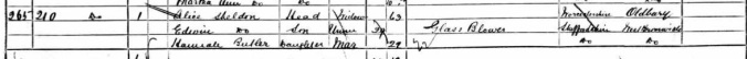 1881 England Census (unfortunately on two pages)