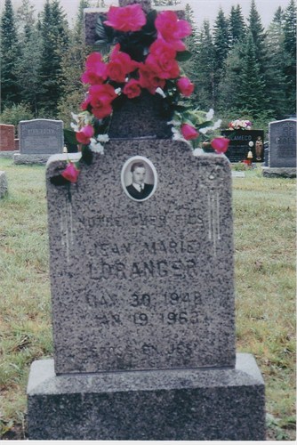 Jean-Marie's Headstone, Kirkland Lake, Ontario
