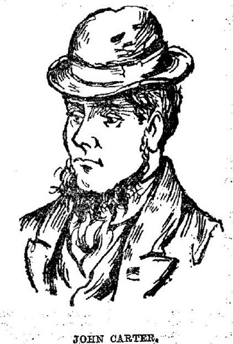 Sketch of John Carter from the Illustrated Police News.